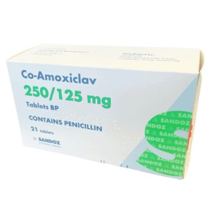 Co-Amoxiclav 375mg Tablets (Pack Size 21)